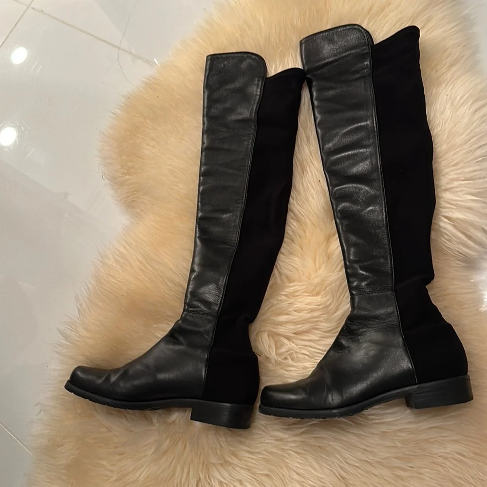 Stuart Weitzman 5050 boots in NAPPA - Picture 1 of 7